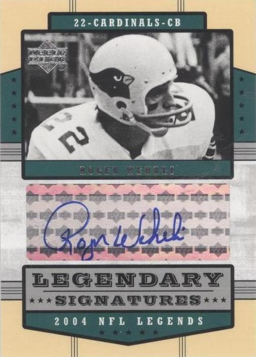 2004 Upper Deck NFL Legends Roger Wehrli #LS-RO