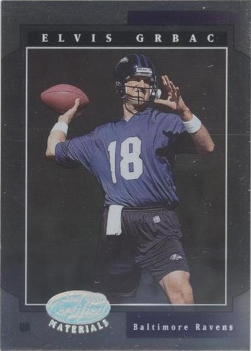 2001 Leaf Certified Materials Elvis Grbac #31