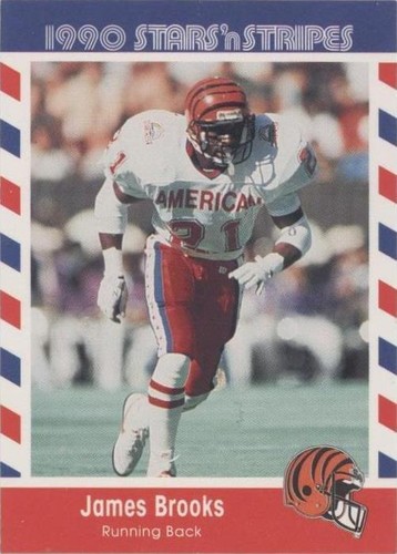 1990 Fleer Stars 'n Stripes James Brooks #5