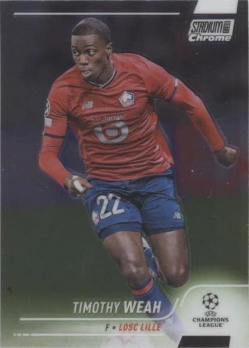 2021-22 Topps Stadium Club Chrome UCL Timothy Weah #35