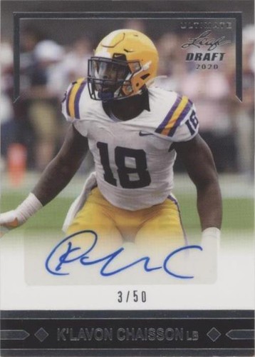 2020 Leaf Ultimate Draft K'Lavon Chaisson #91-KLC