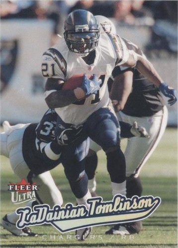 2001 FLEER ULTRA LADAINIAN TOMLINSON ROOKIE CARD 1202/2499