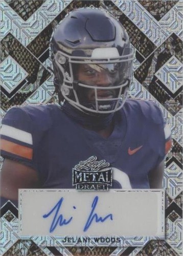 2022 Leaf Metal Draft Jelani Woods #PA-JW2