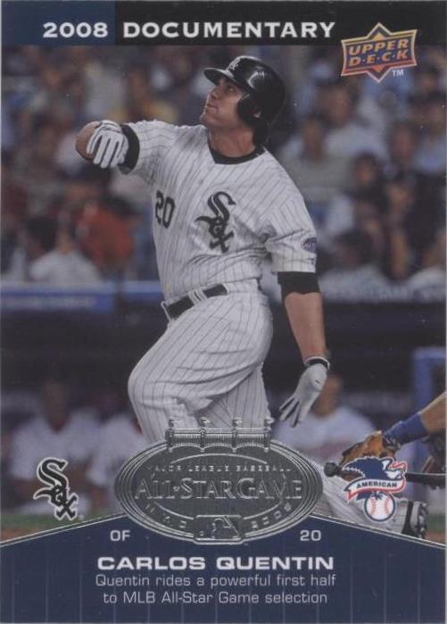 2008 Upper Deck Documentary - Carlos Quentin #ASG-CQ
