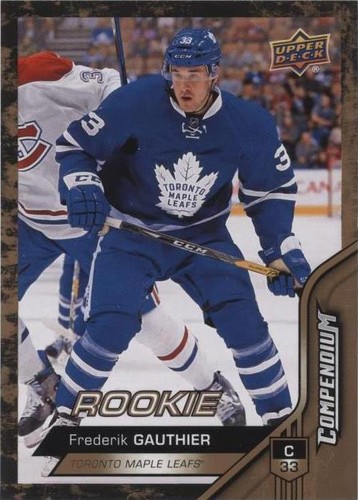 2016-17 Upper Deck Compendium - Frederik Gauthier #586