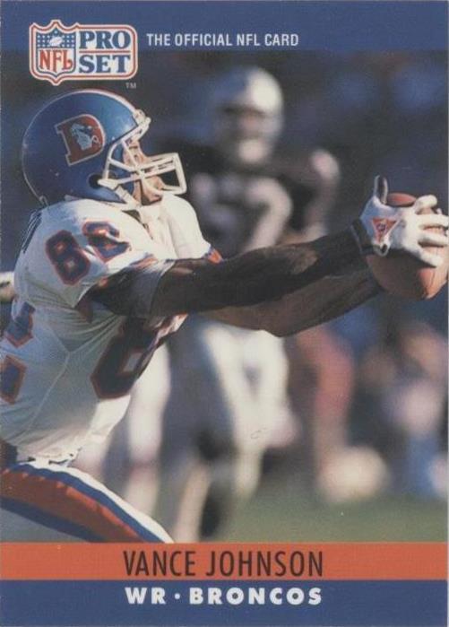 1990 Pro Set Vance Johnson #92