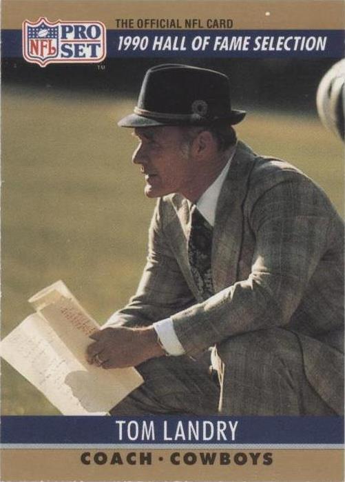 Juego profesional Tom Landry #28 1990