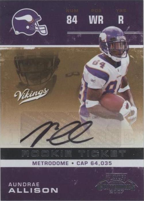 2007 Playoff Contenders Aundrae Allison #111