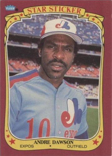 1986 Fleer Star Stickers - Andre Dawson #32