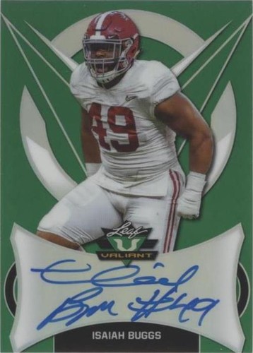 2019 Leaf Valiant Isaiah Buggs #BA-IB1