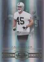 2007 Donruss Threads Zach Miller #208