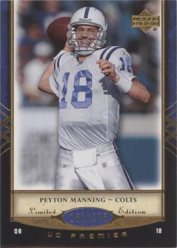 2007 UD Premier Peyton Manning #42