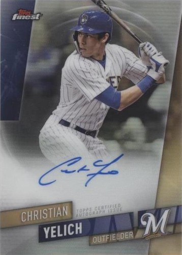 2019 Topps Finest - Christian Yelich #FA-CY