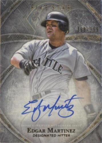 【18％OFF】 Edgar Silver /40 Graphs Golden Star Five Topps 2020 Martinez スポーツ選手