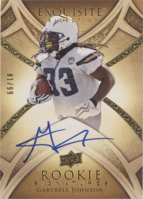 2009 Upper Deck Exquisite Collection Gartrell Johnson #128