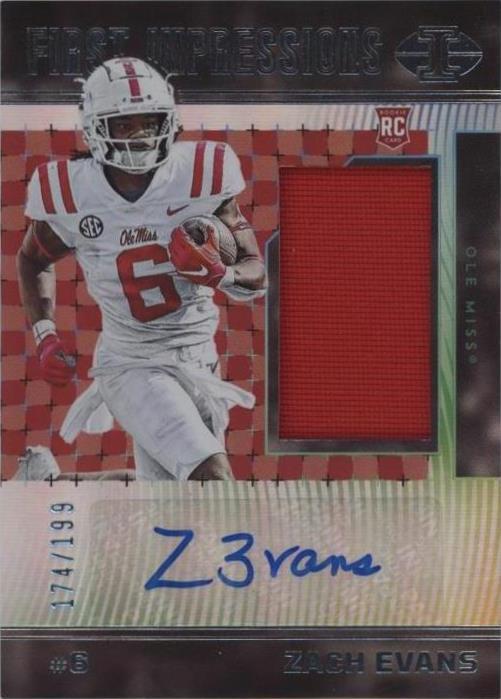 2023 Panini Chronicles Draft Picks Zach Evans #II-ZE