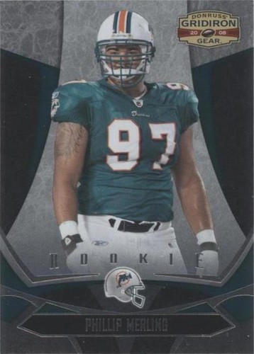 2008 Donruss Gridiron Gear Phillip Merling #180