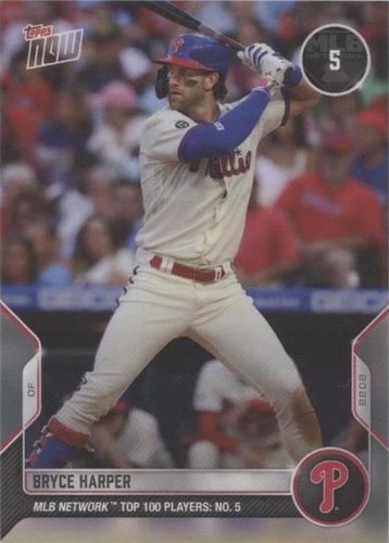 2022 Topps Now MLB Network Top 100 Players - Bryce Harper #T-5