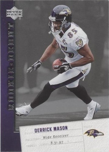 2006 Upper Deck Rookie Debut Derrick Mason #8