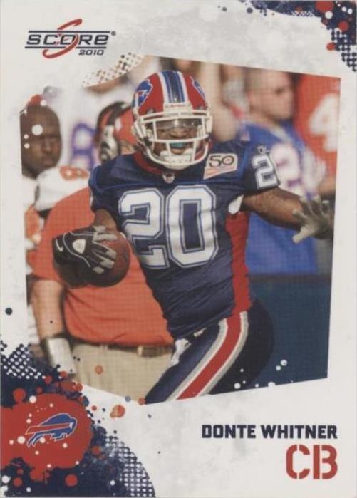 2010 Score Donte Whitner #29