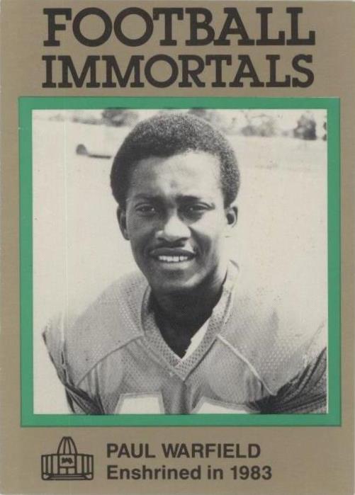 1985-88 Football Immortals Paul Warfield #123