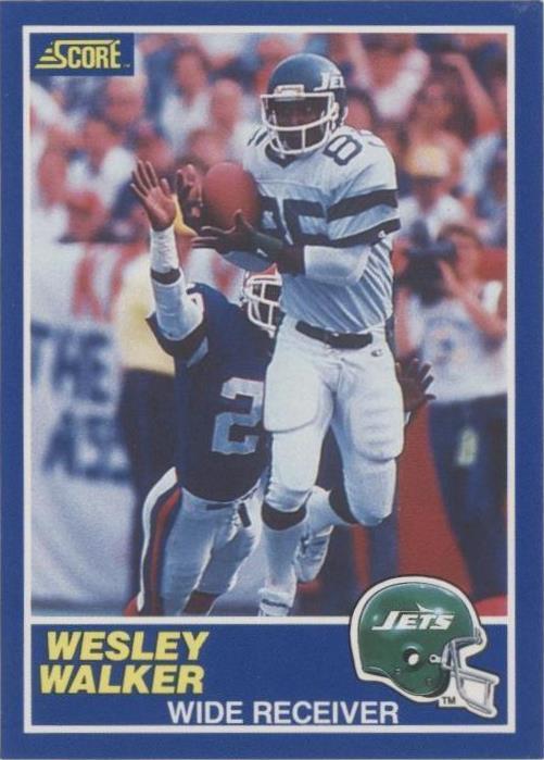 1989 Score Wesley Walker #35