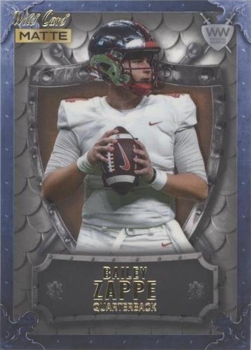 2022 Wild Card MATTE Bailey Zappe #WW-3