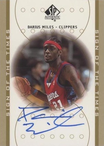 2000-01 SP Authentic - Darius Miles #DA