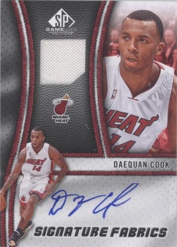 2009-10 SP Game Used - Daequan Cook #SF-DC