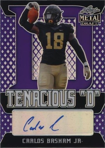 2021 Leaf Metal Draft Carlos Basham Jr. #TD-CBJ