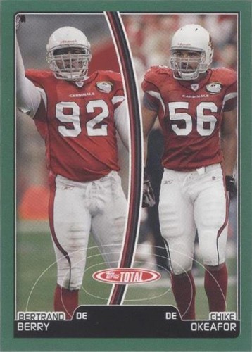 2007 Topps Total Bertrand Berry Chike Okeafor #178