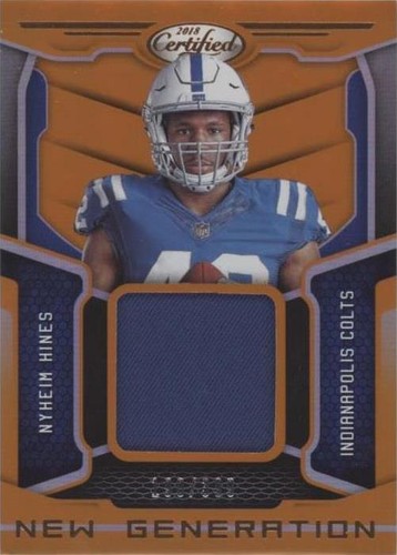 2018 Panini Certified Nyheim Hines #22