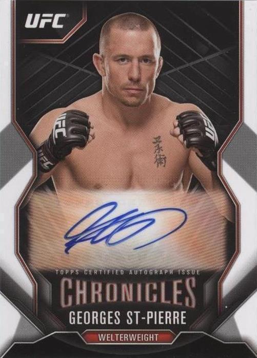 2015 Topps UFC Chronicles - Georges St-Pierre #CA-GS