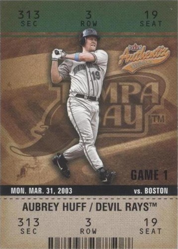 2003 Fleer Authentix - Aubrey Huff #88