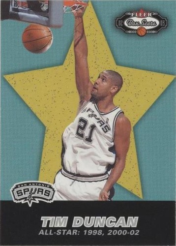 2002-03 Fleer Box Score - Tim Duncan #198