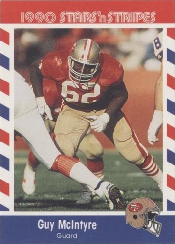 1990 Fleer Stars 'n Stripes Guy McIntyre #62