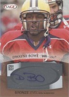 2007 SAGE Autographed Football Dwayne Bowe #A6