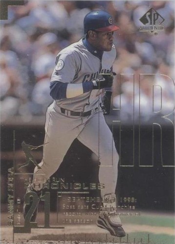 1999 SP Authentic - Sammy Sosa #HR55