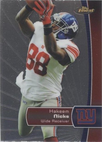 2012 Topps Finest Hakeem Nicks #89