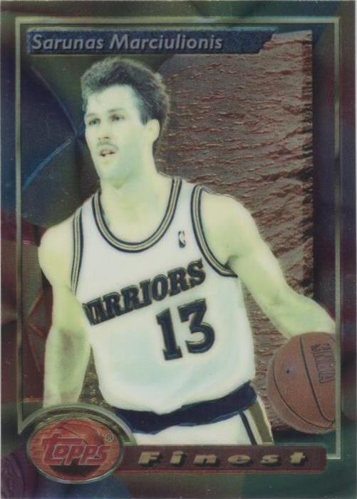 1993-94 Topps Finest - Sarunas Marciulionis #12