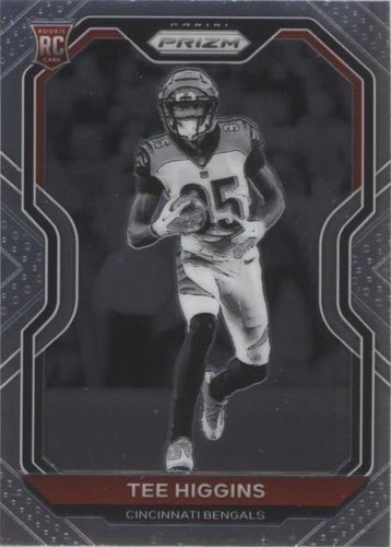 2020 PANINI PRIZM SP #308 TEE HIGGINS ROOKIE CARD RC BW LOW 2020 PANINI PRIZM SP #308 TEE HIGGINS ROOKIE CARD RC BW LOW