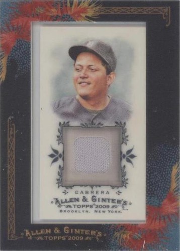 2009 Topps Allen & Ginter's - Miguel Cabrera #AGR-MCA
