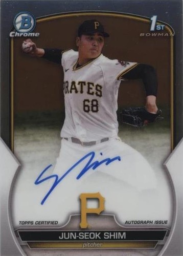 2023 Jun-Seok Shim 1st Bowman Chrome True Yellow Refractor