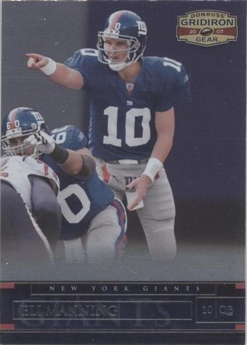 2007 Donruss Gridiron Gear Eli Manning #4
