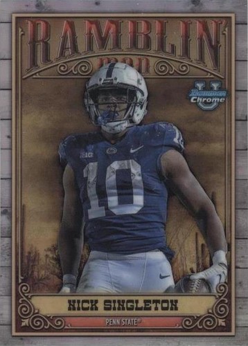 2023 Bowman University Chrome Nick Singleton #RM-3
