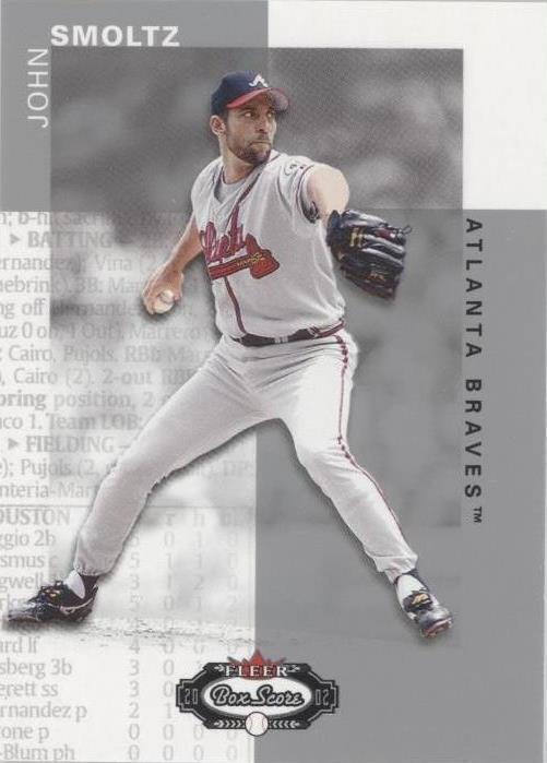 2002 Fleer Box Score - John Smoltz #30