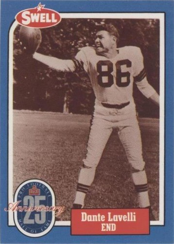 1988 Swell Football Greats Hall of Fame Dante Lavelli #67