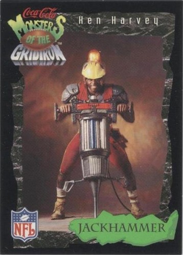 1994 Classic Pro Line Live Coca-Cola Monsters of the Gridiron Ken Harvey #30
