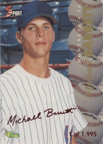 メジャーリーグ　カード　michael Barrett 1995 Classic 5 Sport #95 Michael Barrett Montreal Expo