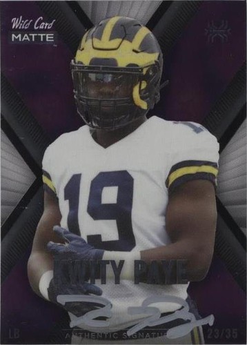 2021 Wild Card MATTE Kwity Paye #MXP-16